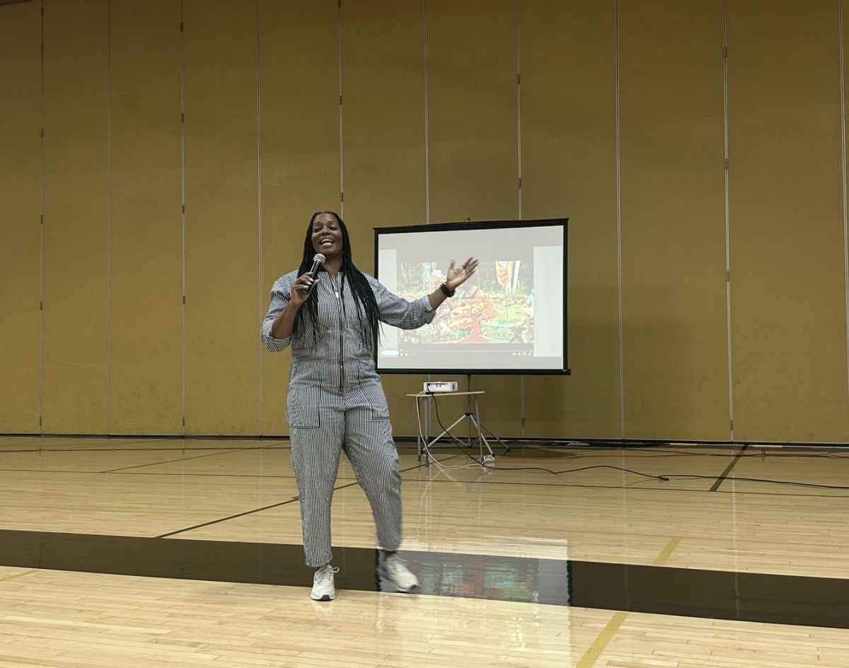 Sabrina Thompson holds motivational assembly at CHS